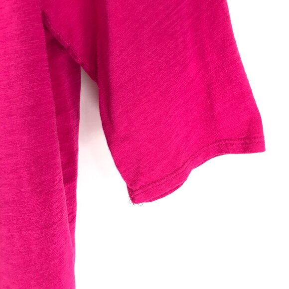 Eddie Bauer Criss Cross 3/4 Sleeve Tunic Tee Women's Plus XXL Pink Casual Knit - Picture 5 of 10